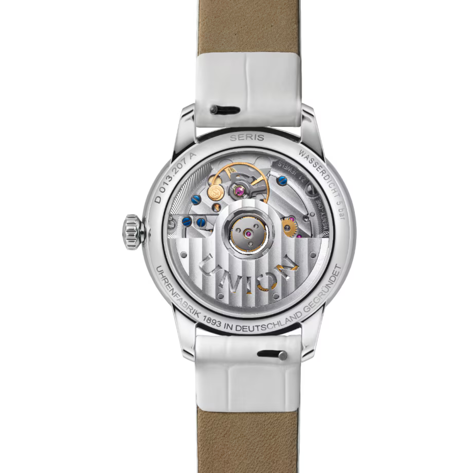 Union Glashütte Damenuhr mit Glasboden
