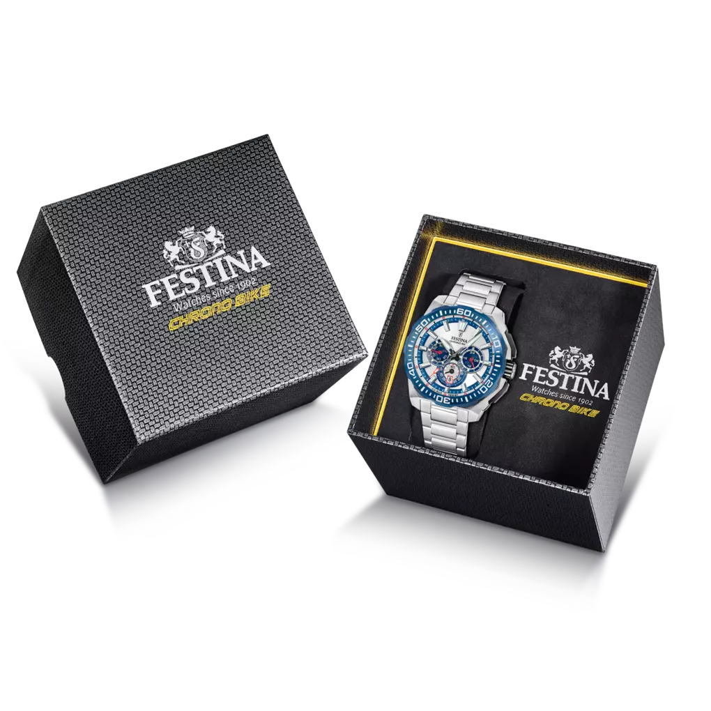 FESTINA HERRENARMBANDUHR CHRONO BIKE F20724/1 SILBERFARBENES STAHLARMBAND